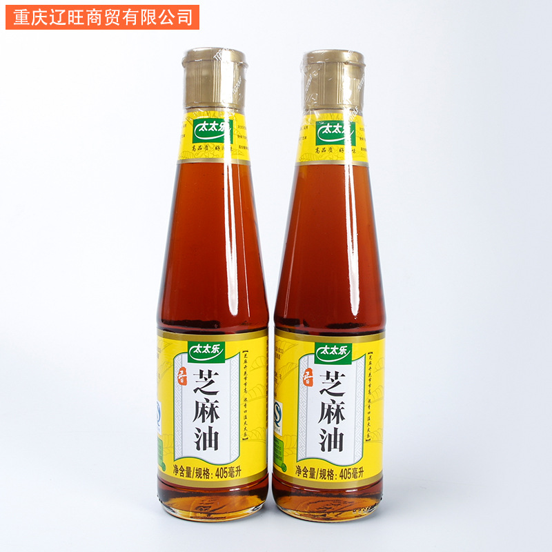 批发太太乐芝麻油 405ml压榨食用芝麻香油火锅凉拌