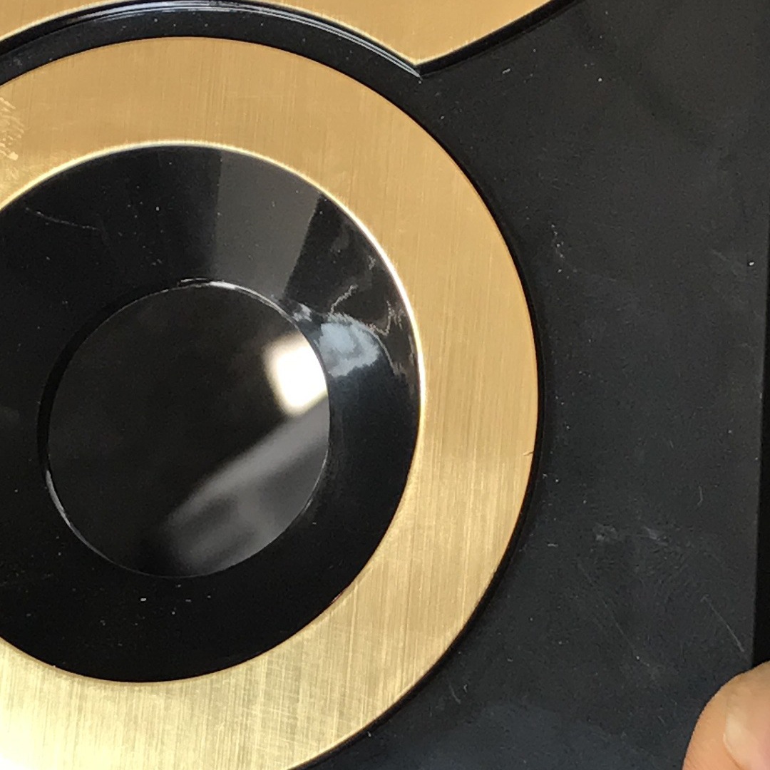 abs塑胶壳烫金拉丝纹加工 塑料外壳烫金烫银加工