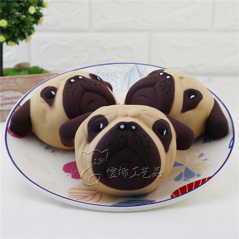 慢回弹仿真蛋糕面包squishy慢回弹玩具仿真慢回弹狗头pu哈