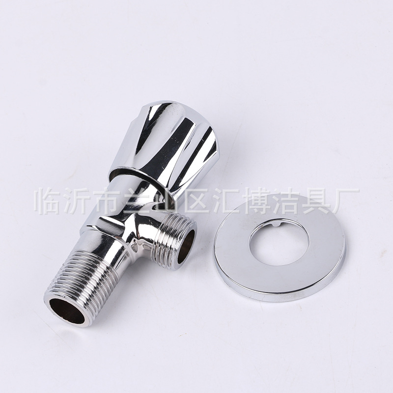 Triangle Valve Thickened Red Flush Copper Body Angle Valve Toilet Faucet Water Heater Hot and Cold Water Triangle Valve