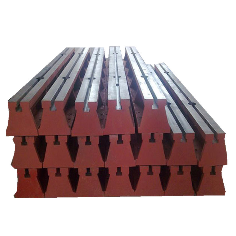 批发t型槽地轨 地槽铁 地梁 条形平台 基础槽铁铸铁导轨