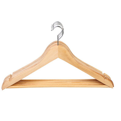 家用木质防滑晾衣架圆头平头