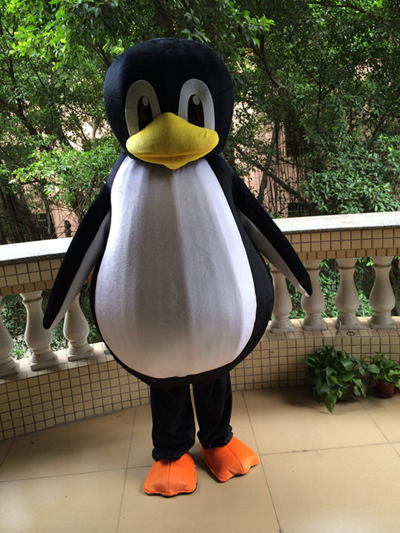 企鹅卡通人偶服装 cos道具玩偶头套 动漫周边定制表演公仔服 现货