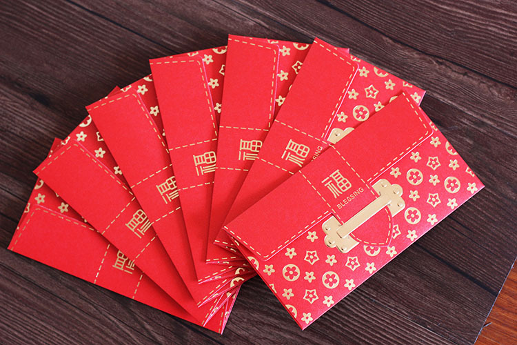 2020新年创意个性烫金红包结婚欧式大小利是封婚庆用品红包袋