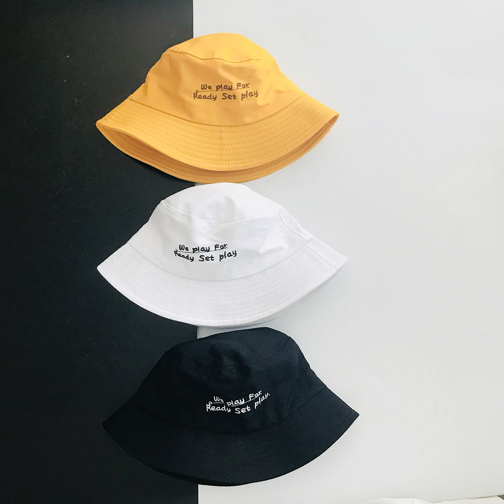 来样定制渔夫帽新款百搭春秋新款盆帽时尚韩版简约刺绣字母潮帽子