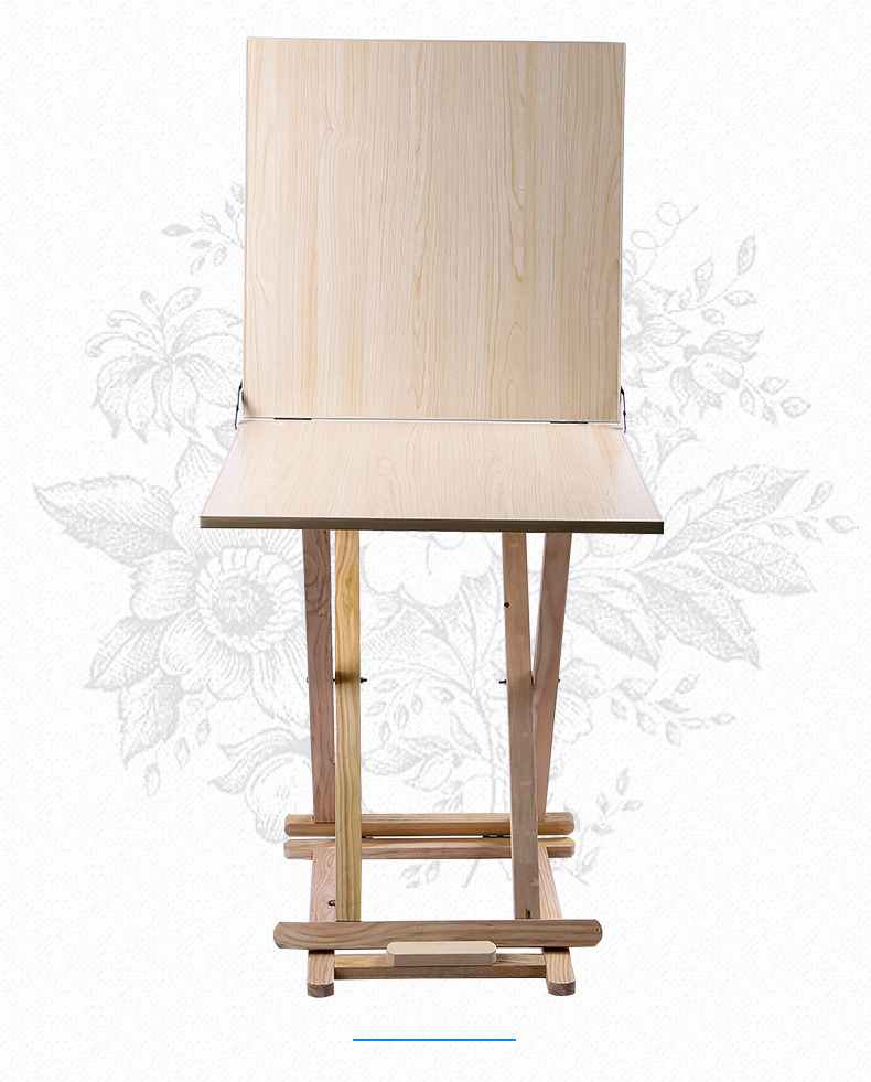 厂家直销勃兰特实木静物台 静物素描绘画写生台 折叠松木摆放台-阿里
