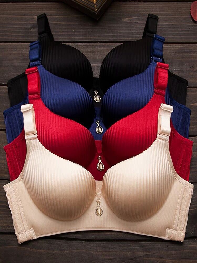 6cm厘米小胸平胸加厚聚拢文胸少女超厚胸罩调整型收副乳内衣批发