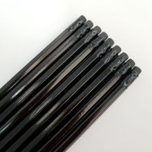 黑木铅笔HB可以印刷LOGO带橡皮铅笔 支持铅笔现货批发