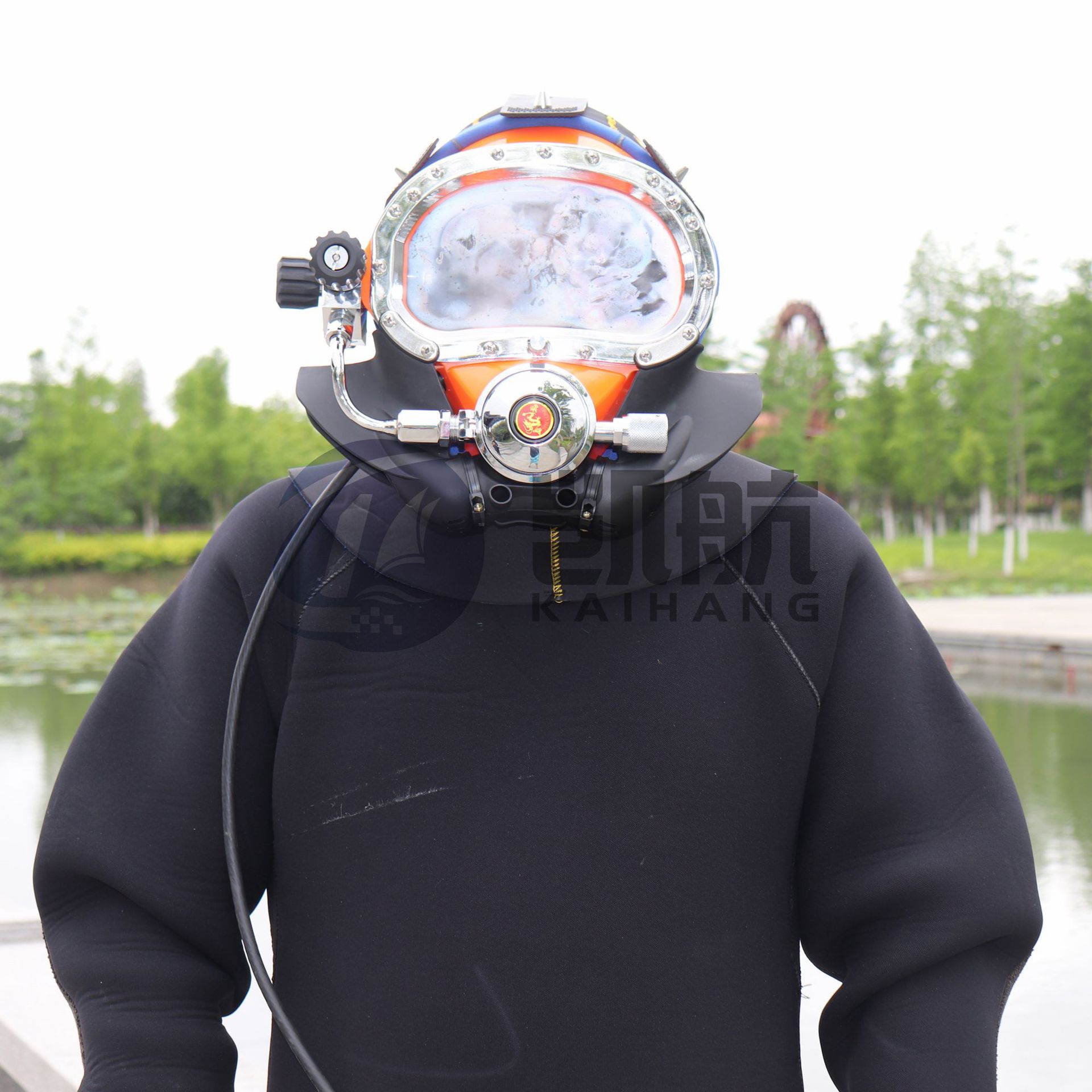 mz300潜水头盔 市政潜水排污工程装备 深潜打捞面罩 重潜工程头盔