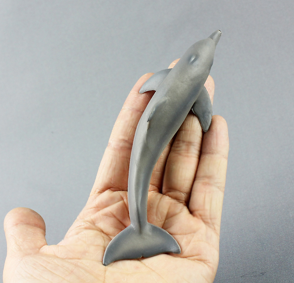 海洋生物模型海豚儿童仿真静态pvc实心动物玩具摆件外贸货源