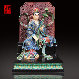 友缘 道教神像 丙寅太岁耿章大将军 手工制作 贴鎏金箔厂家直销