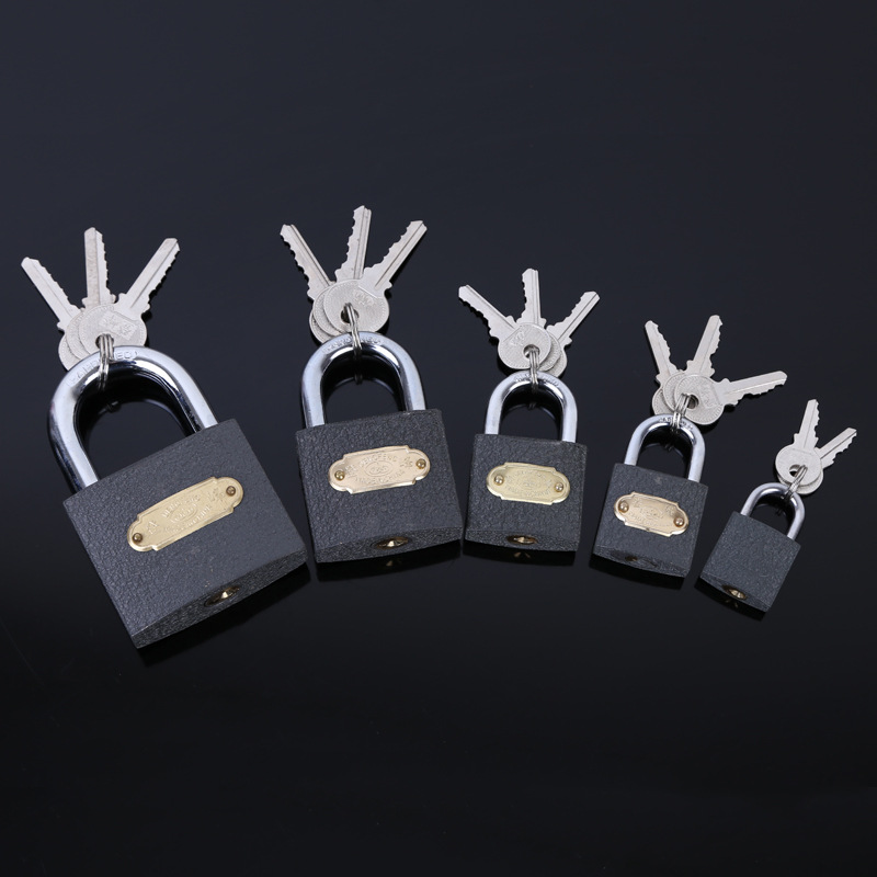 登峰挂锁锁具橱柜仓库锁头房门铁挂锁短钩长梁锁吊扣 互开361-367