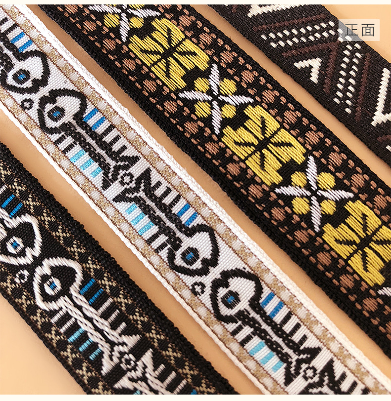 现货厂家批发名族风提花织带印花字母涤纶尼龙电脑织带服装辅料