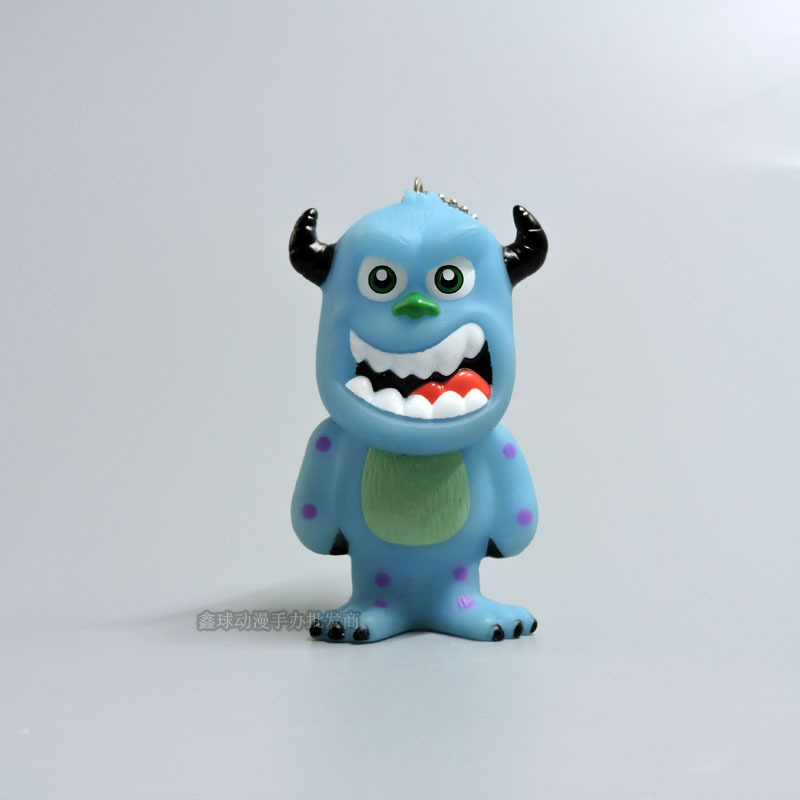 卡通 怪兽人偶大学  大毛怪苏利文 搪胶公仔钥匙扣配饰包包挂件