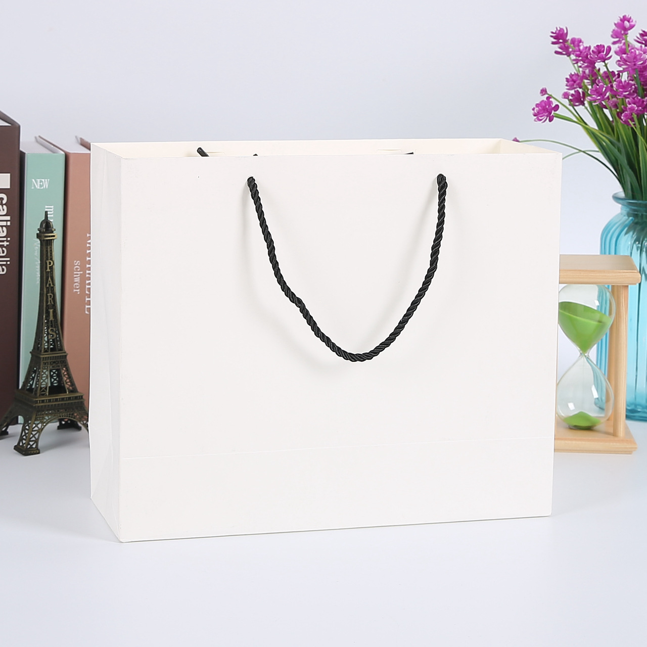 厂家定制白卡纸手提袋 礼品手提袋 商场购物纸袋 可定制logo