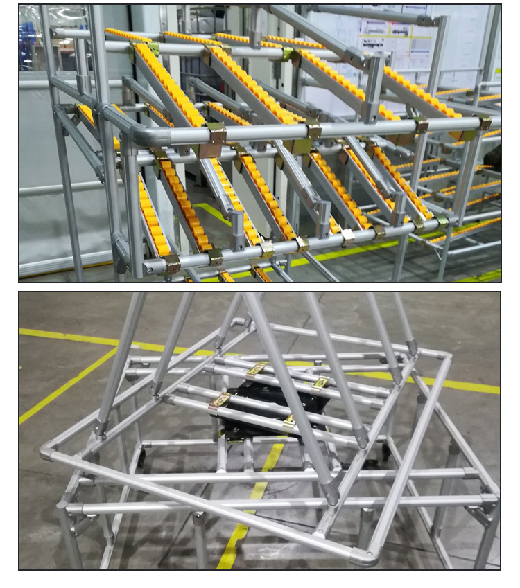 厂家直销 第三代铝合金精益管 加工定做线棒流利仓储货架