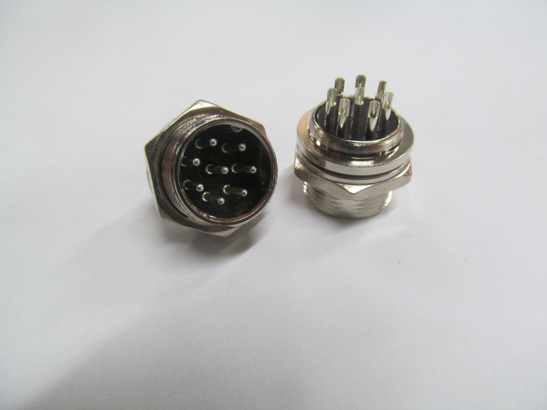 m16-8pin航空头专业gx16-8芯航空插头,8pin公头航空座