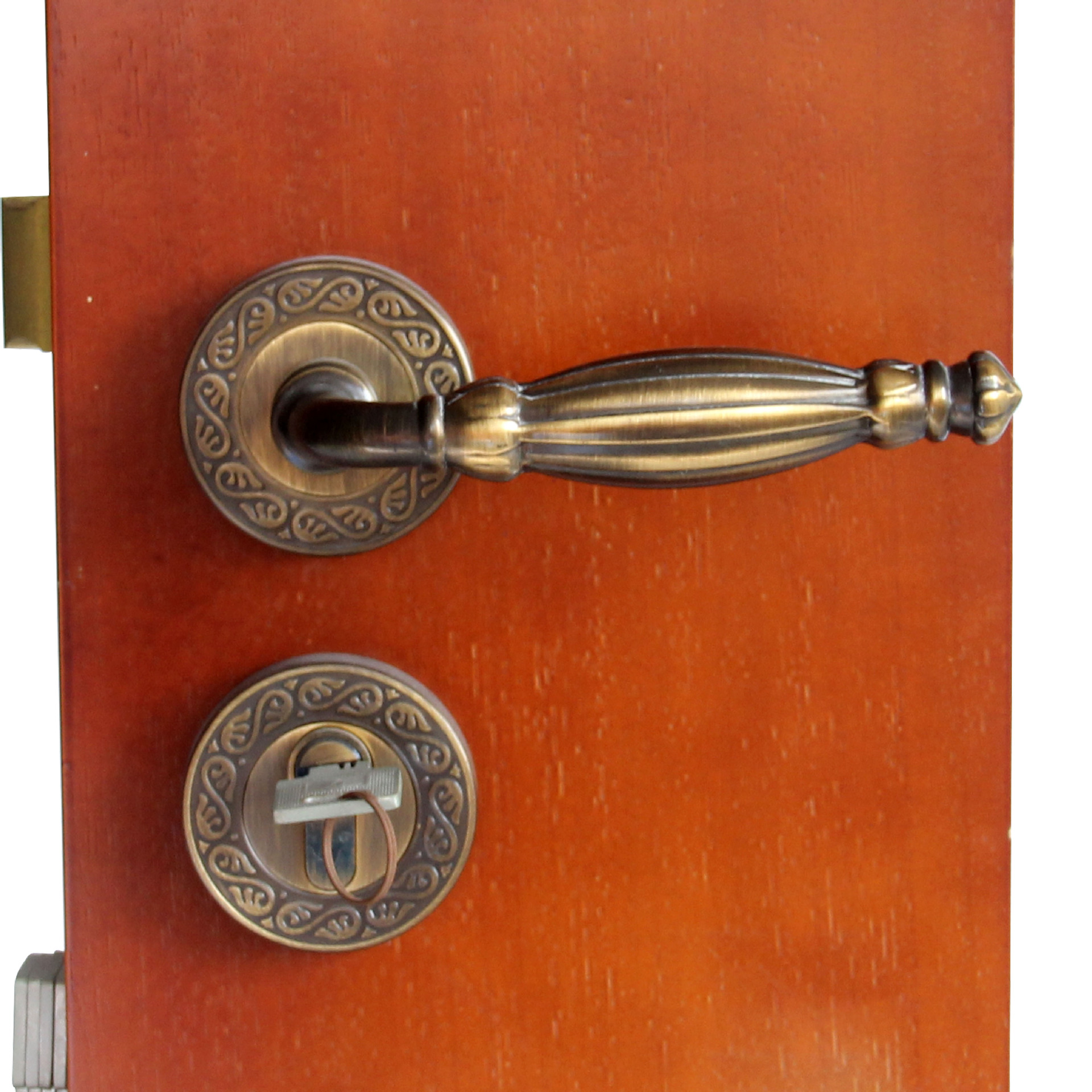 铜艺门锁b-rm8331-cf黄铜卧室房门浴室门锁 木门锁