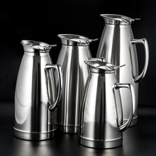 不锈钢双层全钢真空保温咖啡壶易清洗无塑料餐厅咖啡厅果汁