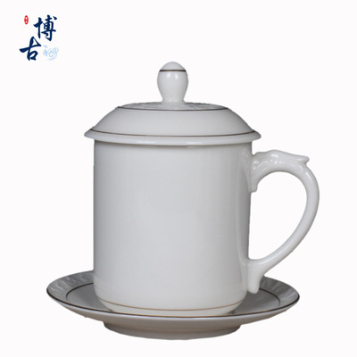 大号陶瓷茶杯 元首杯将军杯办公室水杯 创意广告礼品批发定制logo