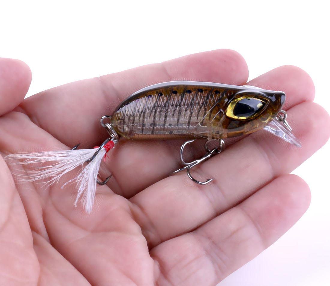 5cm-8g摇滚羽毛钩鱼饵 塑料仿生假饵多功能钓鱼用品批发