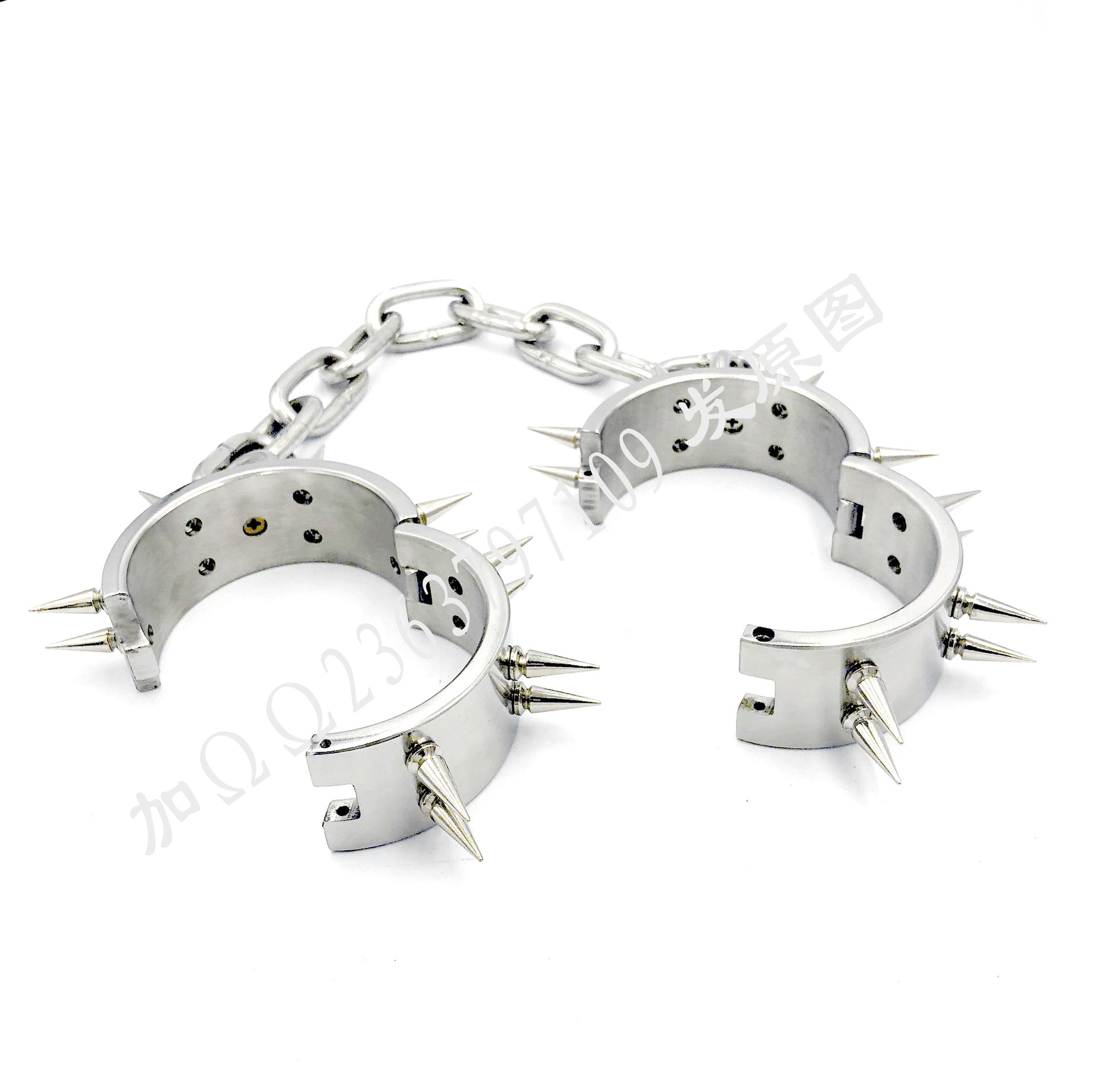 黑帝厂家直销正品 男用不锈钢带刺钉脚镯撩 成人情趣用品批发