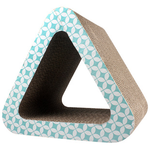 三角形猫洞硬纸板猫抓板猫玩具猫咪磨爪猫抓板瓦楞纸多省包邮