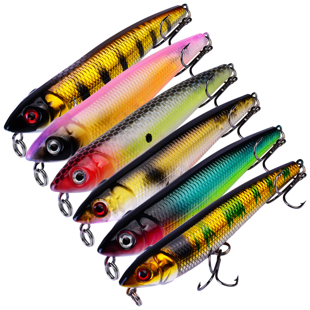 91mm路亚米诺硬饵10g 6色假鱼饵诱饵批发仿生钓鱼鱼饵dw1106