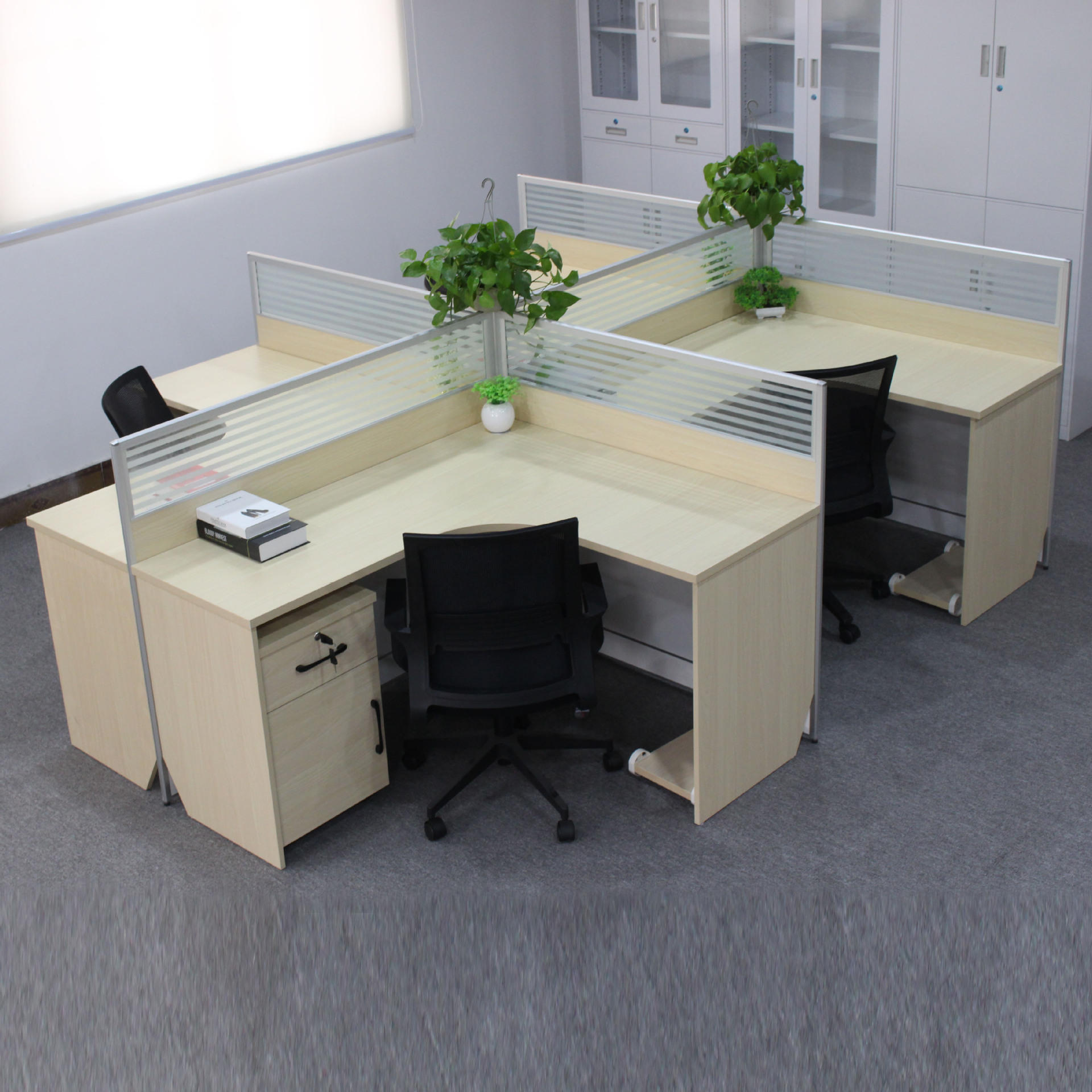 职员办公桌椅组合简约现代办公家具隔断屏风工位卡位员工桌子定制