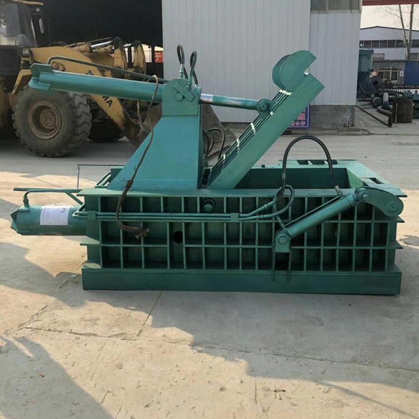 油漆桶压块机手动操作小型金属压块机图片方便废铁运输压块机