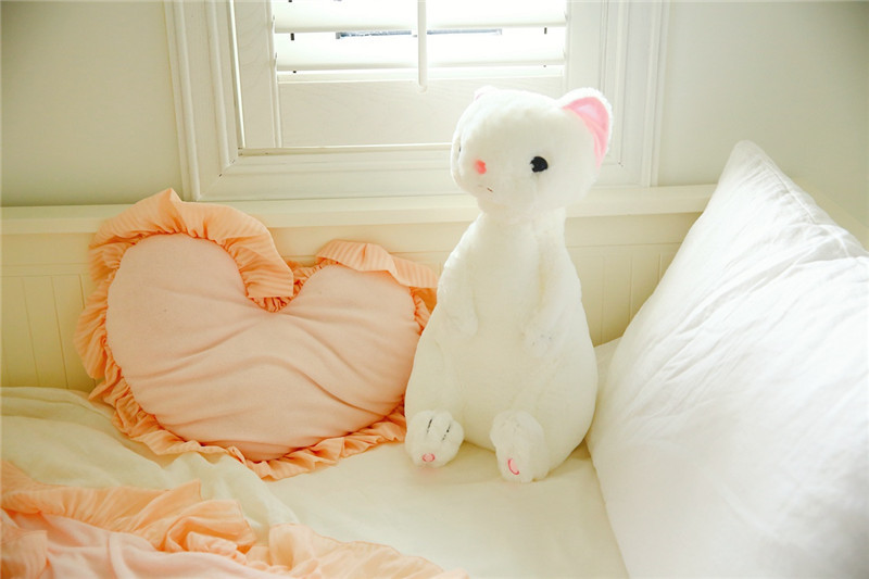 仿真可爱卡通站姿雪貂毛绒玩具布娃娃公仔情侣个性生日礼物