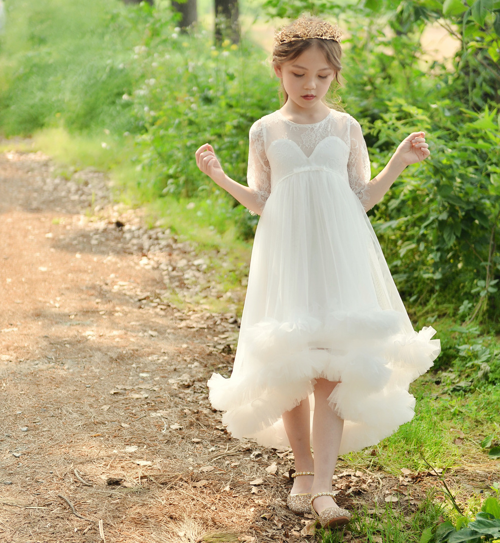 2021秋冬韩版女童公主裙儿童生日舞会礼服女童蓬蓬纱裙
