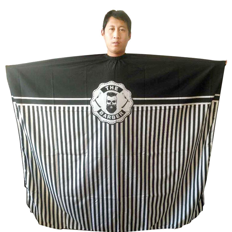 油头理发围布 发廊剪发围裙 复古条纹围布 加大条纹围布