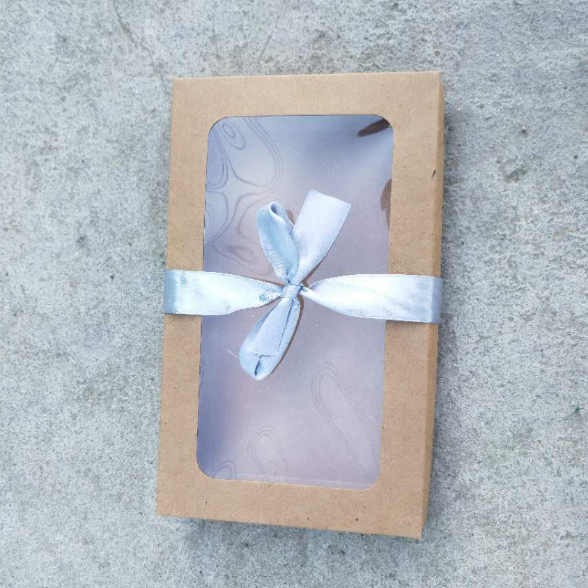 Spring Bow Decorative Silk Scarf Gift Box Window Gift Box Kraft Paper Corrugated Packing Box Drawer Carton