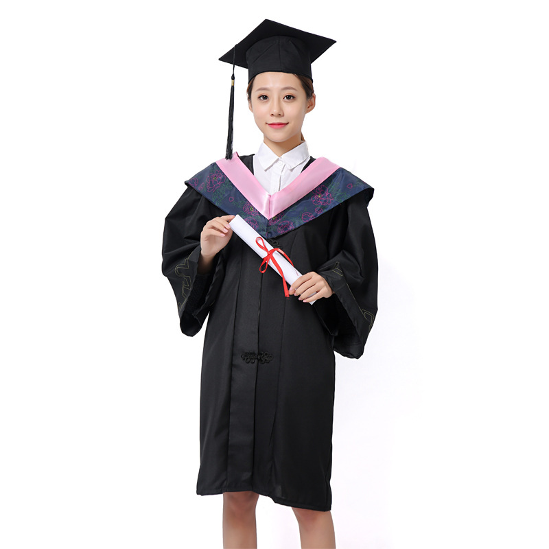 不易勾丝的学士服披肩垂布领子大学生学位服披肩配件配饰文理工科