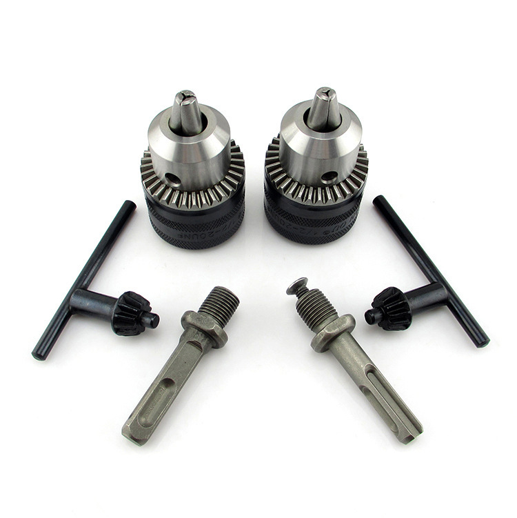 三欧钻夹头电锤手电钻锥孔带螺纹夹头1.5-13 1/2 3/8 b16 自锁