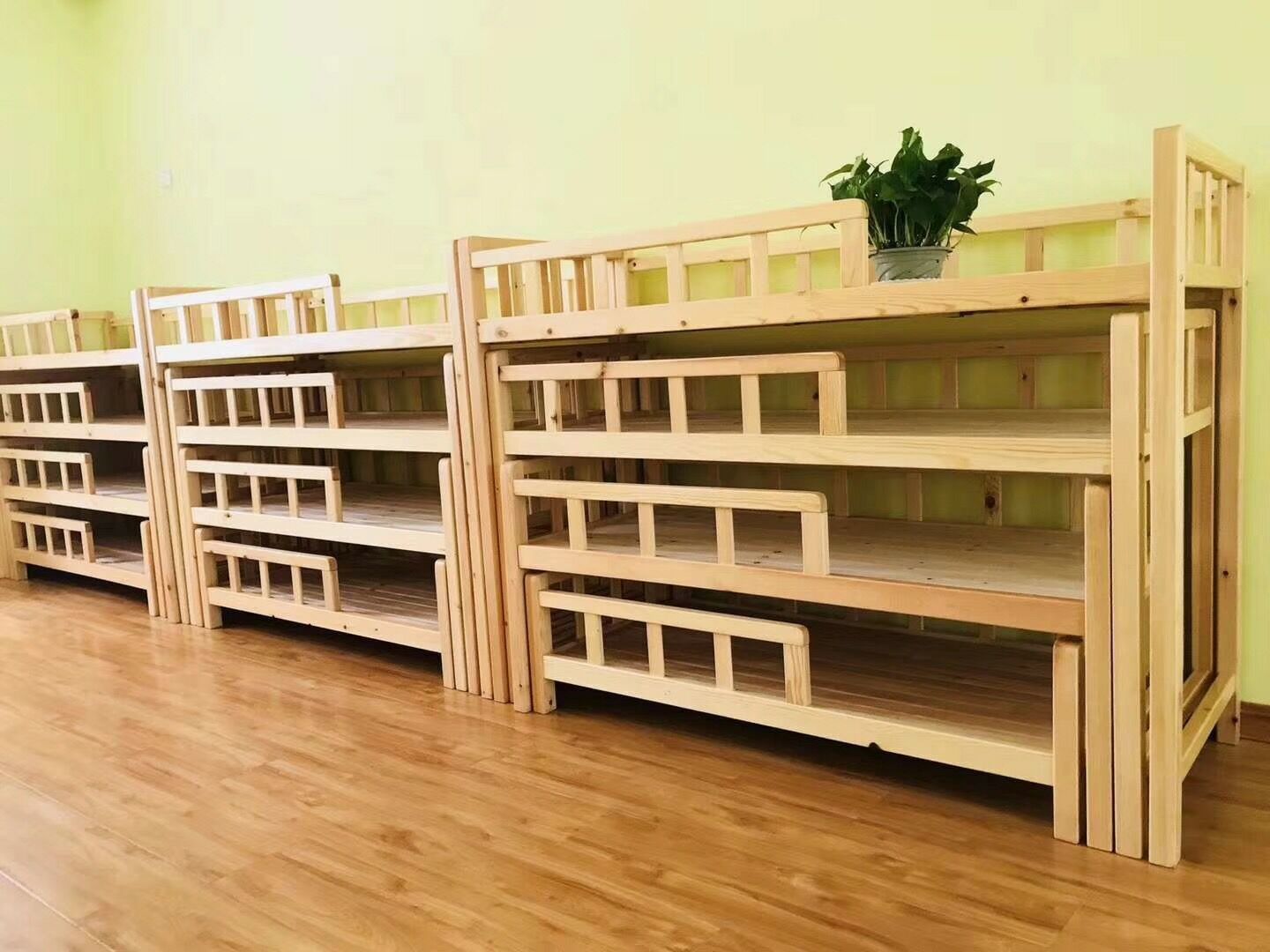 幼儿园床午睡床四层推拉床实木抽屉式拖拉床多层午休床儿童午托床