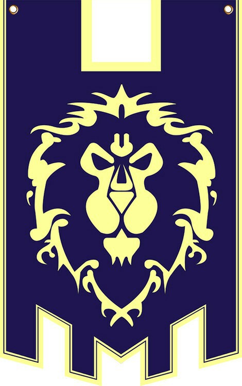 魔兽世界挂旗cosplay道具 部落联盟旗帜制定 工作室宿舍装饰挂布