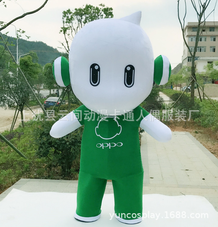 oppo小欧vivo充气气模人偶行走卡通模型卡通服装行走人偶广告公仔