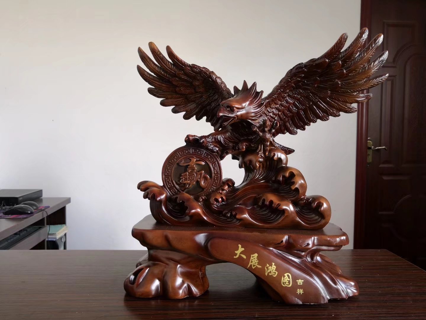 大展宏图 老鹰 大鹏展翅 鹏程万里 树脂工艺品摆件 开业装饰礼品