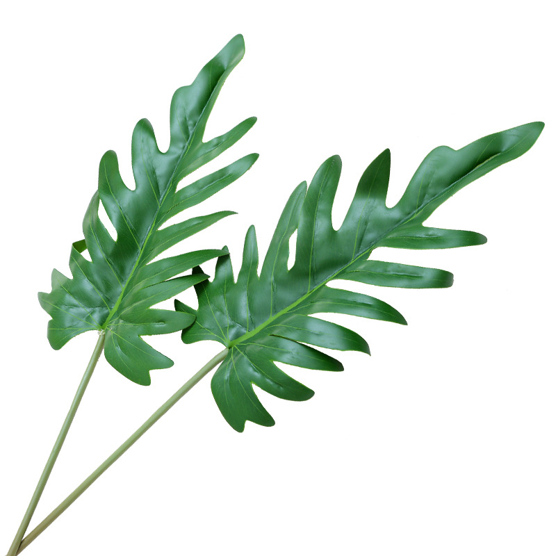 手感小春雨叶 北欧ins创意仿真植物叶子 龟背金盘热带树叶假花