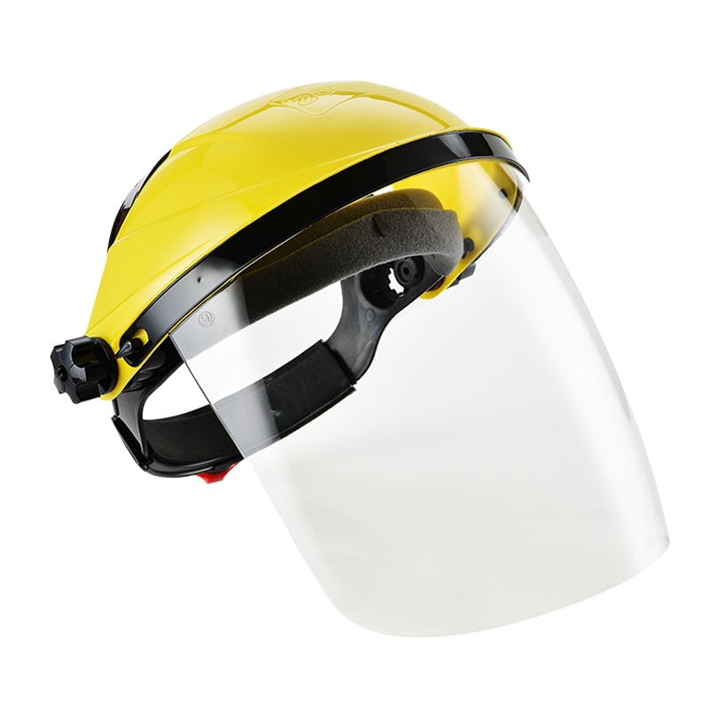 头戴式透明防护面罩防风护目镜防冲击打磨切割防飞溅防尘透气面具