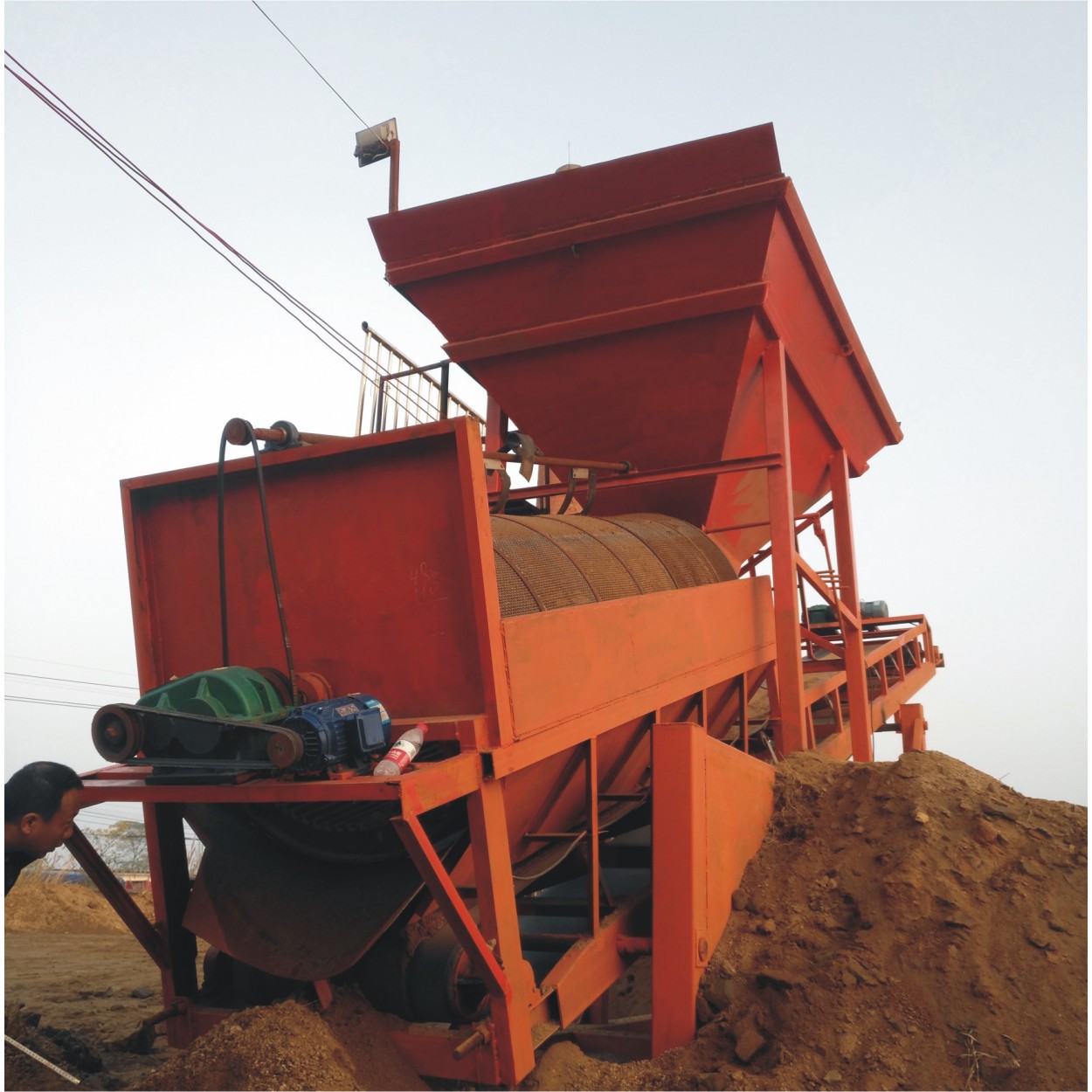 滚筒筛沙机 大型筛沙机 高效河沙筛沙机 移动水洗筛沙机 长期供应-阿