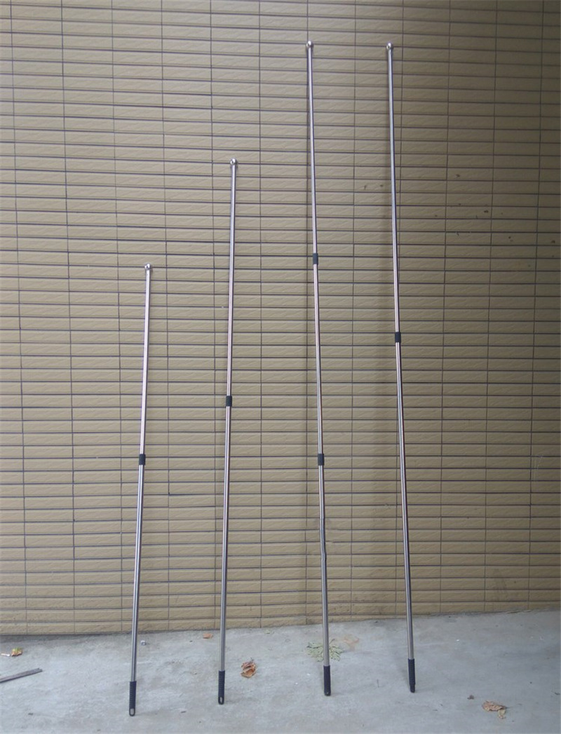 不锈钢伸缩旗杆 户外手举3米表演运动会旗杆 2.5米手摇旗杆