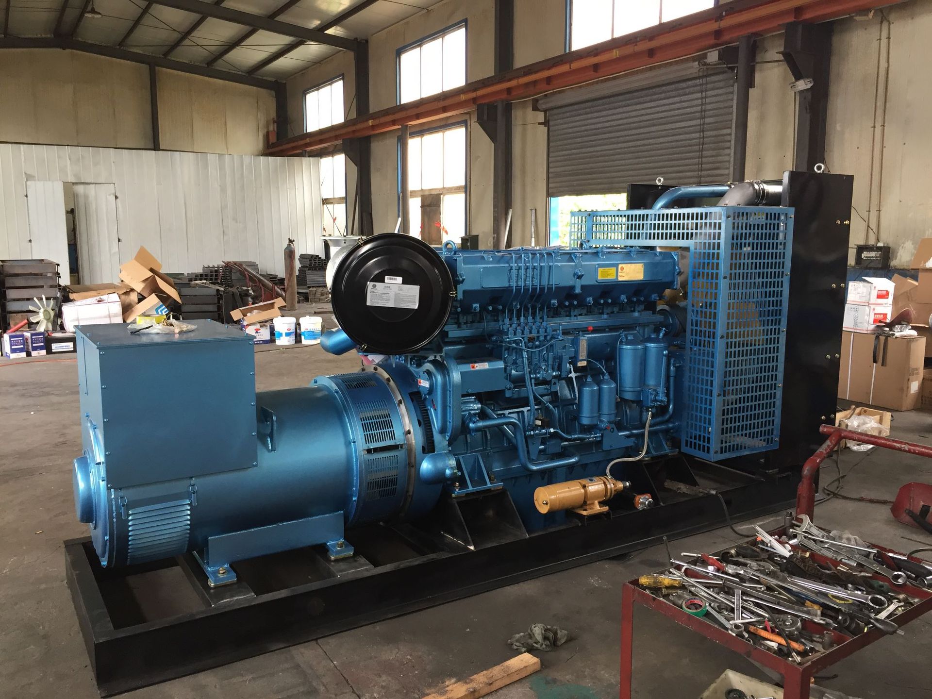 潍柴新款6160重机王600kw柴油发电机组500千瓦重机王机组