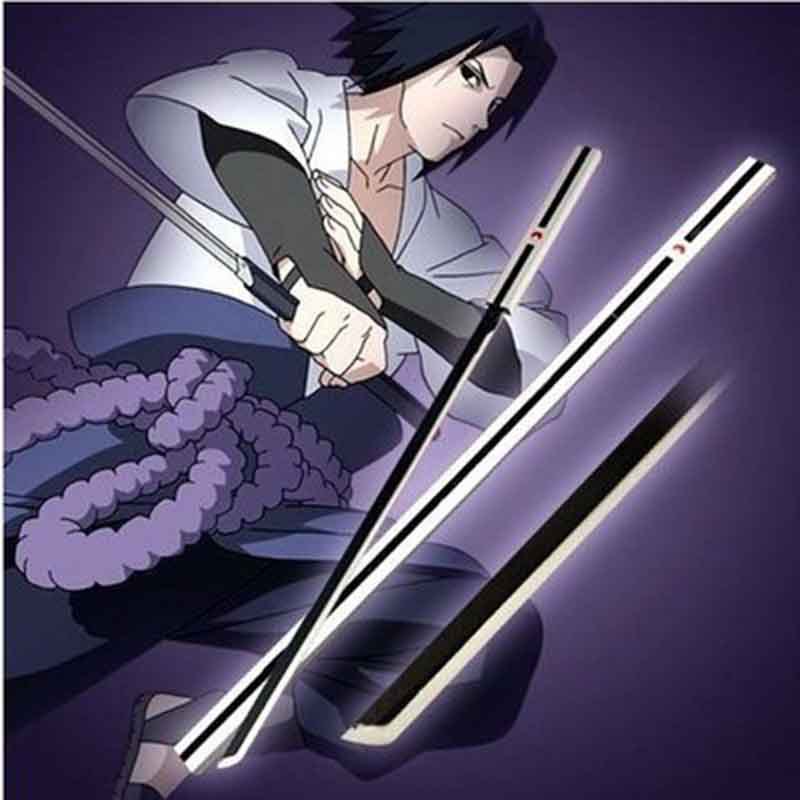 动漫刀剑火影忍者草雉剑草稚剑佐助cos道具刀剑 木质表演道具