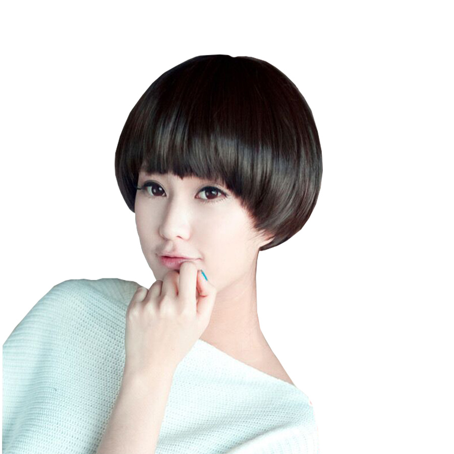 现货供应日韩表演假发女短直发蘑菇头影视舞会假头套厂家批发