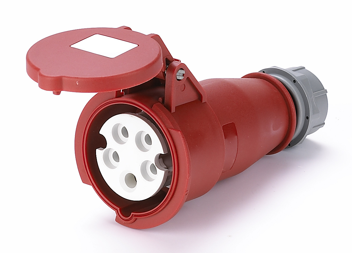 供应 工业插头 工业插座 防水插头插座 ip44 16a五孔连接器 380v