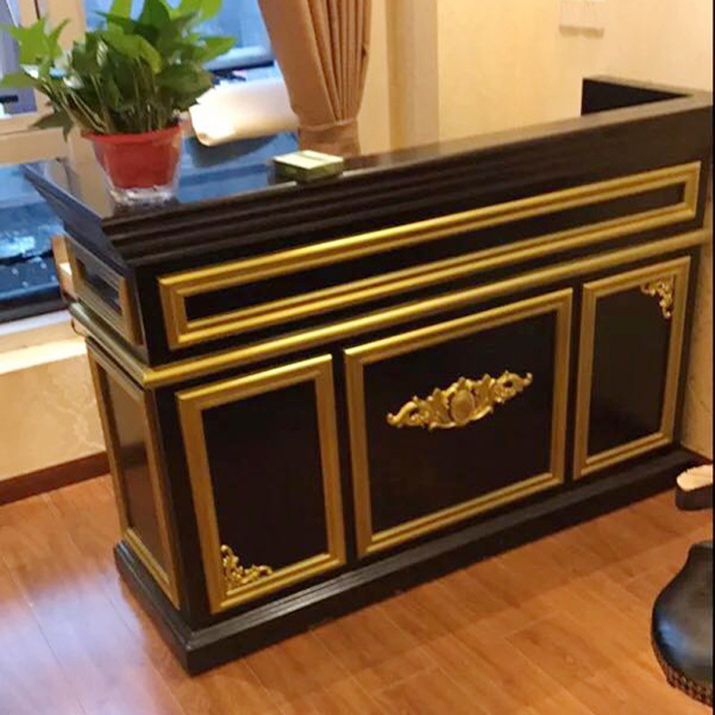 nome收银台 简约木质服装饰品店接待台 现代创意精品店收银吧台-报价