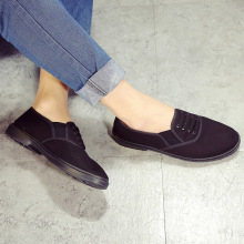 韩版做旧星星小脏鞋女亮片淡紫灰复古系带休闲平底通勤脏脏板鞋